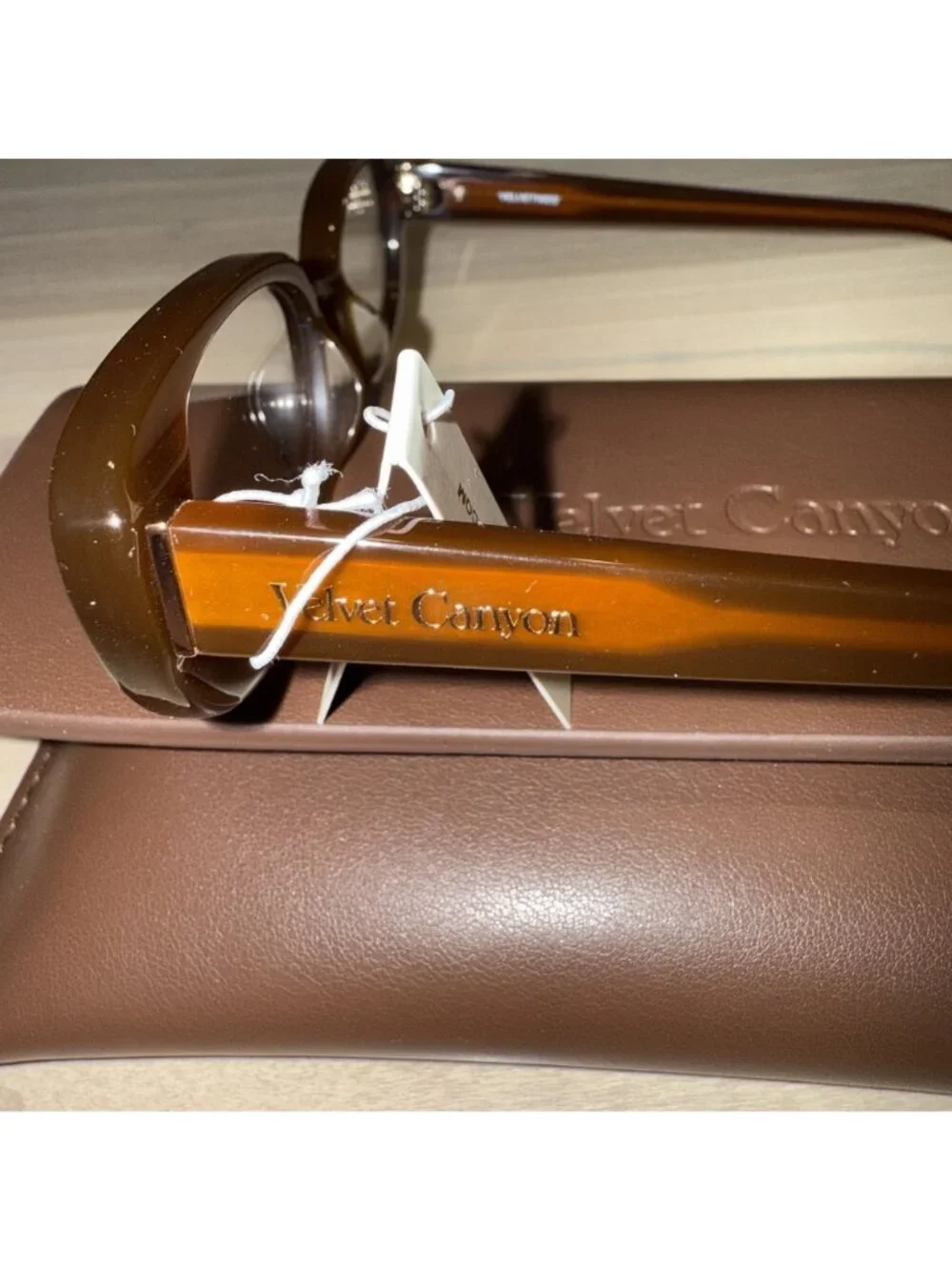 NWT Velvet Canyon Velvetines Chocolate Brown Optical Glasses 49-18-145